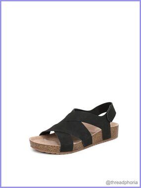 Dr. Scholl's Luna Slingback Sandals Cork Footbed Open Toe Comfort